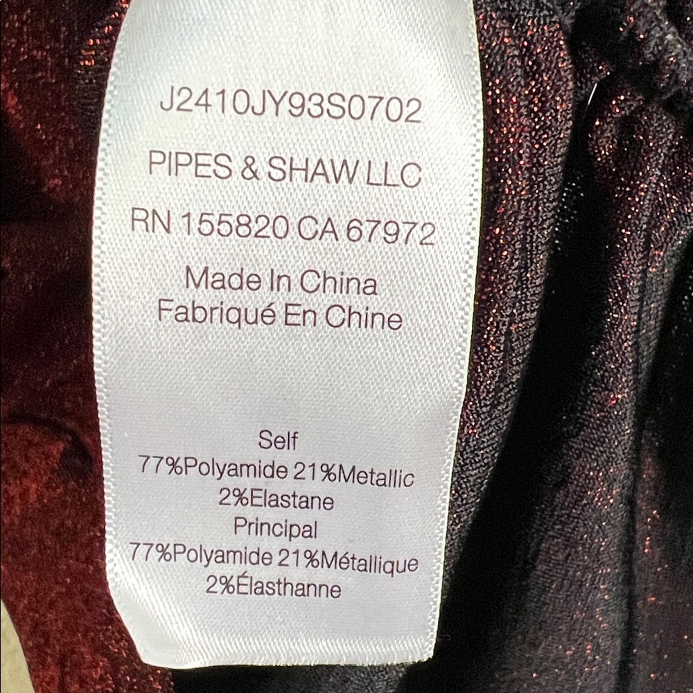 Veronica Beard Mylie Top Ruched Mock Neck Long Sleeve Top Size M In Crimson Red - Picture 11 of 15